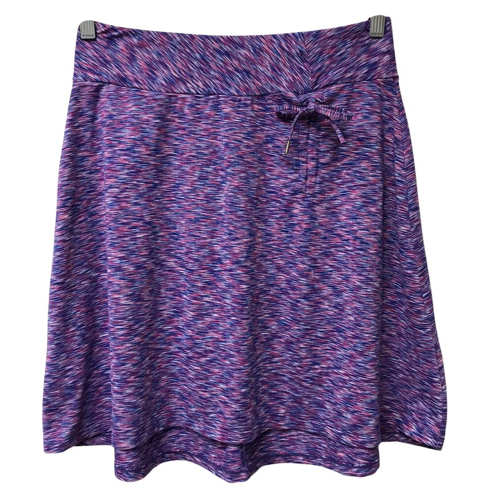 Freedom Trail Skirt Womens Small Blue Pink White Space Dye Print